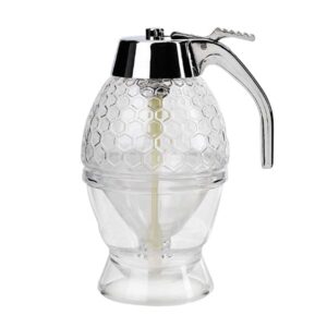 Clear Glass Dispenser for Honey and Maple Syrup